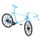 Maxbell 1:10 Metal Diecast Racing Bicycle Model Desk Figurine Home Decor Light Blue