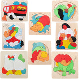 Maxbell 3D Wooden Puzzle Jigsaw Toys for Children Baby Developmental Toy Duck