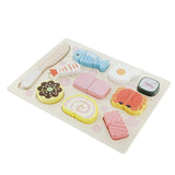 Maxbell Kitchen Wooden Cut Puzzle Kids Food Simulation Toys Japanese Cuisine