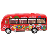 Maxbell Alloy Pull Back Bus Model Vehicles Mini Model Car Toy Boys Girls Gift Red