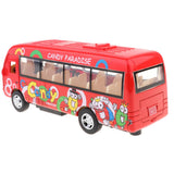 Maxbell Alloy Pull Back Bus Model Vehicles Mini Model Car Toy Boys Girls Gift Red