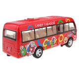 Maxbell Alloy Pull Back Bus Model Vehicles Mini Model Car Toy Boys Girls Gift Red