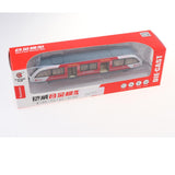 Maxbell Large Music & Light City Light Rail Transit Toy Kids Vehicles Gifts Red