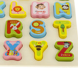 Maxbell Preschool Learning Toy Wooden Puzzle for Kids Toddler Alphabet Puzzle