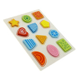 Maxbell Preschool Learning Toy Wooden Puzzle for Kids Toddler Color Shape Puzzle
