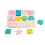 Maxbell Wooden Color Shape Puzzle Early Developmental Toys for Babies Toddlers