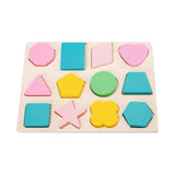 Maxbell Wooden Color Shape Puzzle Early Developmental Toys for Babies Toddlers