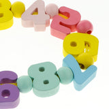 Max Wooden Blocks Lacing Beads Toy Puzzle Sorting Kids Educational Preschool Toy