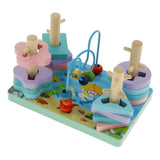 Maxbell Geometry Shape Block Early Educational Intelligence Development Toy Winding