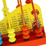 Maxbell Wooden Counting Number Frame Counting Beads Toy Kids Early Learning Toy Red