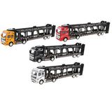 Maxbell 1:50 Alloy Diecast Trailer Truck Pull Back Carrier Vehicle Kids Toy  Red