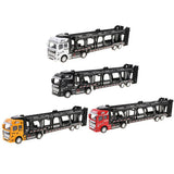 Maxbell 1:50 Alloy Diecast Trailer Truck Pull Back Carrier Vehicle Kids Toy  Red