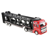 Maxbell 1:50 Alloy Diecast Trailer Truck Pull Back Carrier Vehicle Kids Toy  Red