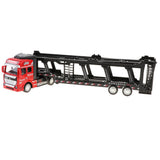 Maxbell 1:50 Alloy Diecast Trailer Truck Pull Back Carrier Vehicle Kids Toy  Red