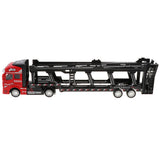Maxbell 1:50 Alloy Diecast Trailer Truck Pull Back Carrier Vehicle Kids Toy  Red