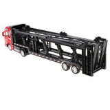 Maxbell 1:50 Alloy Diecast Trailer Truck Pull Back Carrier Vehicle Kids Toy  Red
