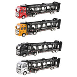 Maxbell 1:50 Alloy Diecast Trailer Truck Pull Back Carrier Vehicle Kids Toy  Red