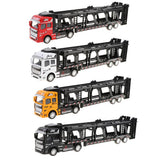 Maxbell 1:50 Alloy Diecast Trailer Truck Pull Back Carrier Vehicle Kids Toy  Red