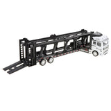 Maxbell 1:50 Alloy Diecast Trailer Truck Pull Back Carrier Vehicle Kids Toy  White