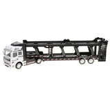 Maxbell 1:50 Alloy Diecast Trailer Truck Pull Back Carrier Vehicle Kids Toy  White