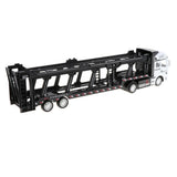 Maxbell 1:50 Alloy Diecast Trailer Truck Pull Back Carrier Vehicle Kids Toy  White