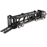 Maxbell 1:50 Alloy Diecast Trailer Truck Pull Back Carrier Vehicle Kids Toy  Black