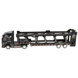 Maxbell 1:50 Alloy Diecast Trailer Truck Pull Back Carrier Vehicle Kids Toy  Black