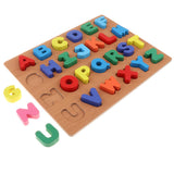 Maxbell Wooden Jigsaw Puzzle Board Kids/Baby Cognitive Toy Capital Letters