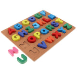 Maxbell Wooden Jigsaw Puzzle Board Kids/Baby Cognitive Toy Capital Letters