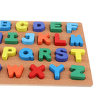 Maxbell Wooden Jigsaw Puzzle Board Kids/Baby Cognitive Toy Capital Letters