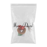 Maxbell 1/6 Dollhouse Miniature Bird Nest with Eggs for Fairy Garden Decor Orange