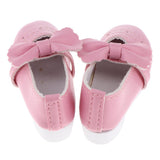 Max 1/3 BJD Shoes Bowknot High Heels for Dollfie Girl Dress-up Accessory Pink
