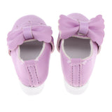 Max 1/3 BJD Shoes Bowknot High Heels for Dollfie Girl Dress-up Accessory Purple