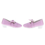 Max 1/3 BJD Shoes Bowknot High Heels for Dollfie Girl Dress-up Accessory Purple