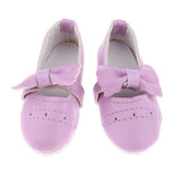 Max 1/3 BJD Shoes Bowknot High Heels for Dollfie Girl Dress-up Accessory Purple