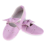 Max 1/3 BJD Shoes Bowknot High Heels for Dollfie Girl Dress-up Accessory Purple