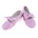 Max 1/3 BJD Shoes Bowknot High Heels for Dollfie Girl Dress-up Accessory Purple