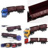 Max 1:48 Diecast Cars Toy Engineering Vehicles Carrier Truck Yellow