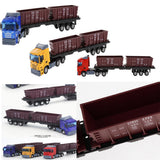 Max 1:48 Diecast Cars Toy Engineering Vehicles Carrier Truck Yellow