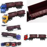 Max 1:48 Diecast Cars Toy Engineering Vehicles Carrier Truck Yellow