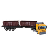 Max 1:48 Diecast Cars Toy Engineering Vehicles Carrier Truck Yellow