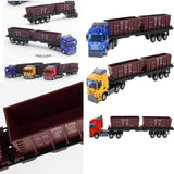 Max 1:48 Diecast Cars Toy Engineering Vehicles Carrier Truck Yellow