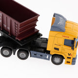 Max 1:48 Diecast Cars Toy Engineering Vehicles Carrier Truck Yellow