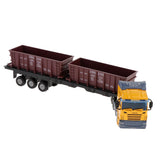 Max 1:48 Diecast Cars Toy Engineering Vehicles Carrier Truck Yellow