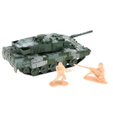 Max 1:72 Main Battle Tank Model Army Tank Toy German Leopard 2A6 Tank Green