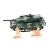 Max 1:72 Main Battle Tank Model Army Tank Toy German Leopard 2A6 Tank Green