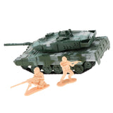 Max 1:72 Main Battle Tank Model Army Tank Toy German Leopard 2A6 Tank Green