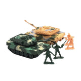 Max 1:72 Main Battle Tank Model Army Tank Toy German Leopard 2A6 Tank Green