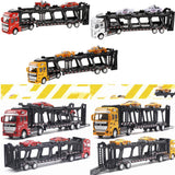 Max Friction Powered Transport Car Carrier Truck Toy for Boys Girls White
