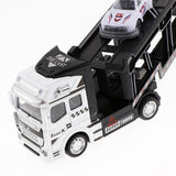 Max Friction Powered Transport Car Carrier Truck Toy for Boys Girls White